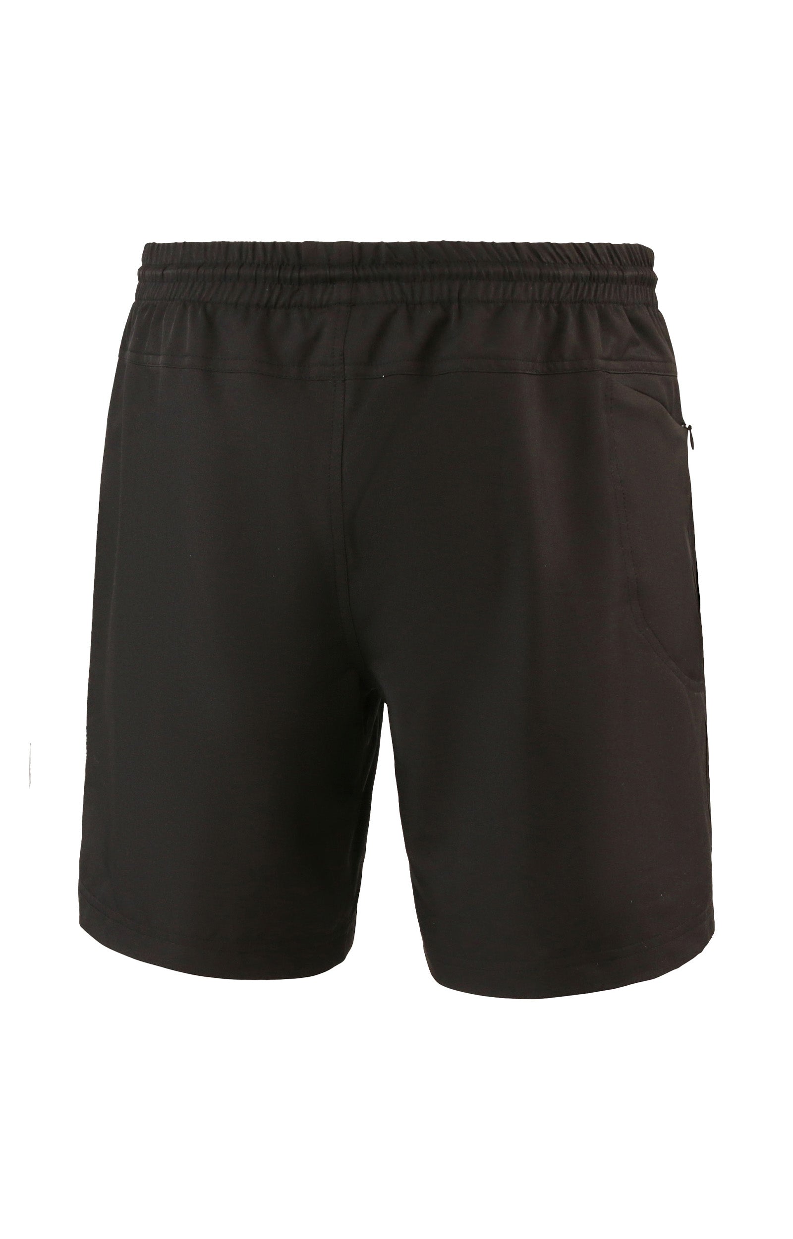 back view of mens adventure shorts|black