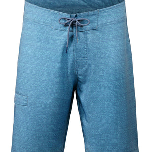 UV Skinz Mens 9In Board Shorts Front View in Baltic Aztec Stripe|baltic-aztec-stripe