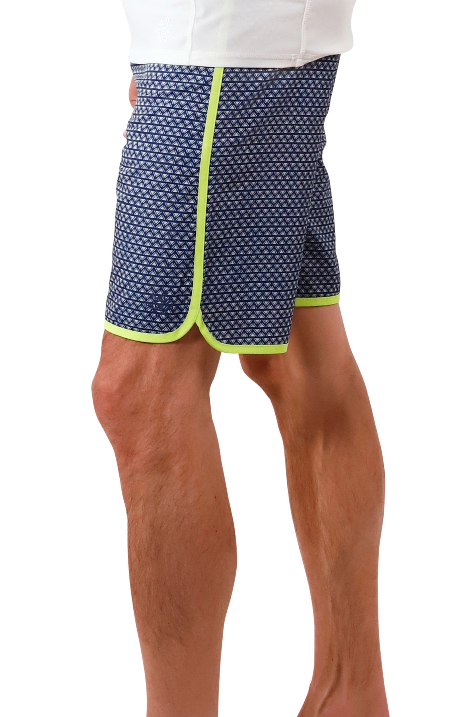 men's board shorts in dark navy zigzag|dark-navy-zigzag