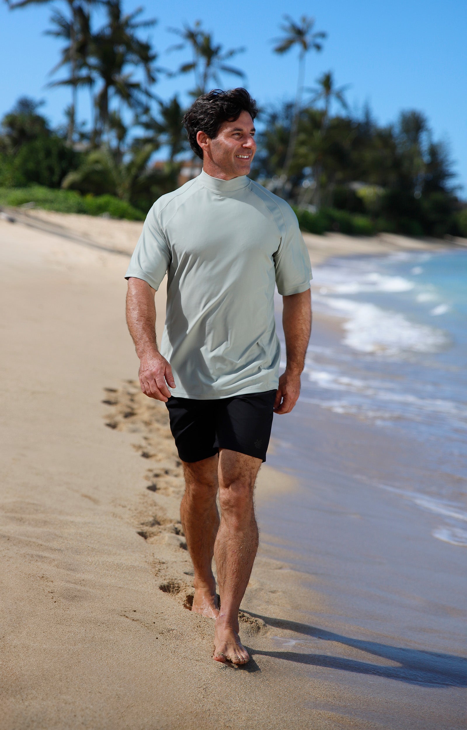 Men's Short Sleeve Active Sun & Swim Shirt