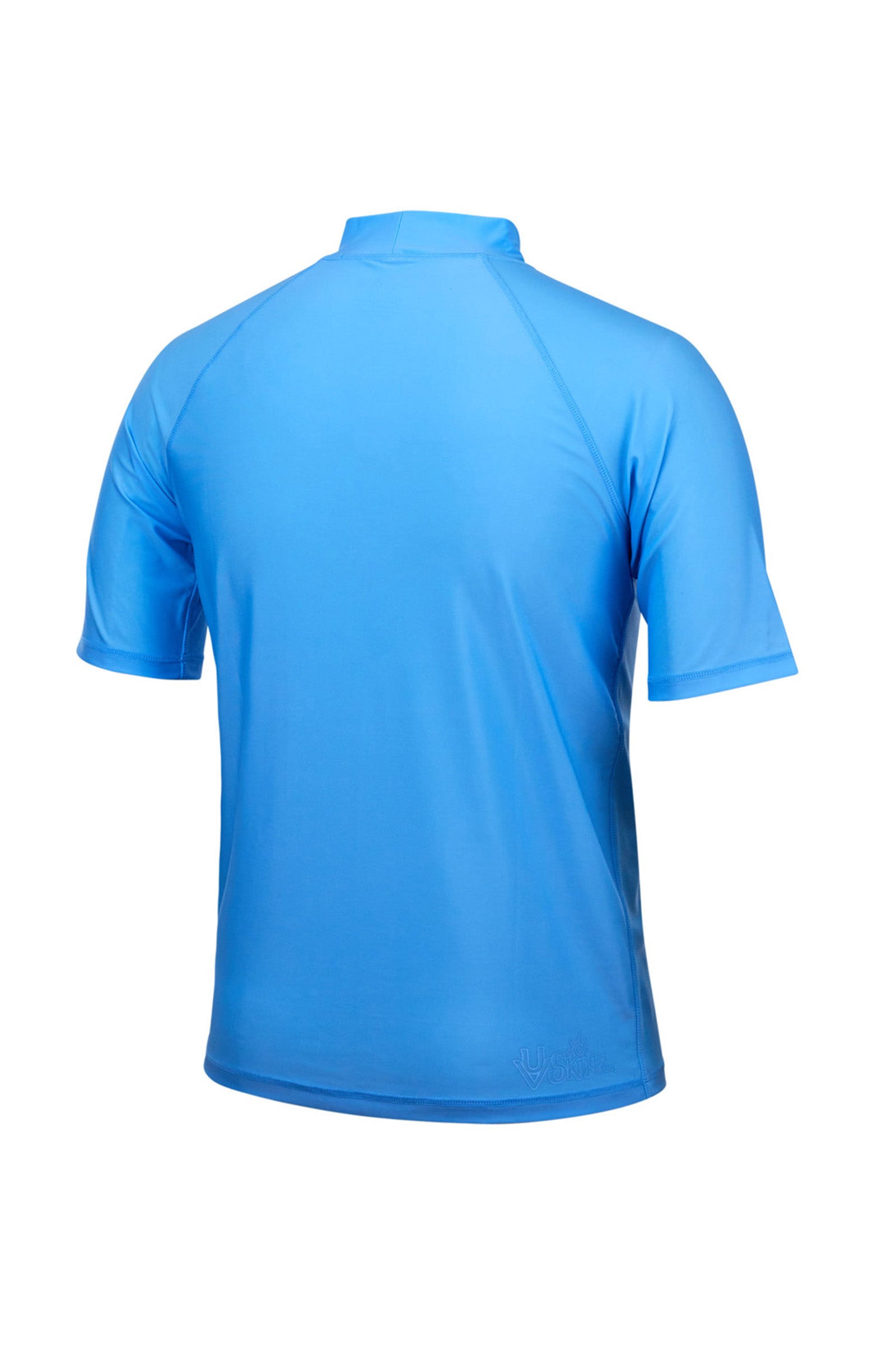 back of the men's short sleeve swim shirt in regatta