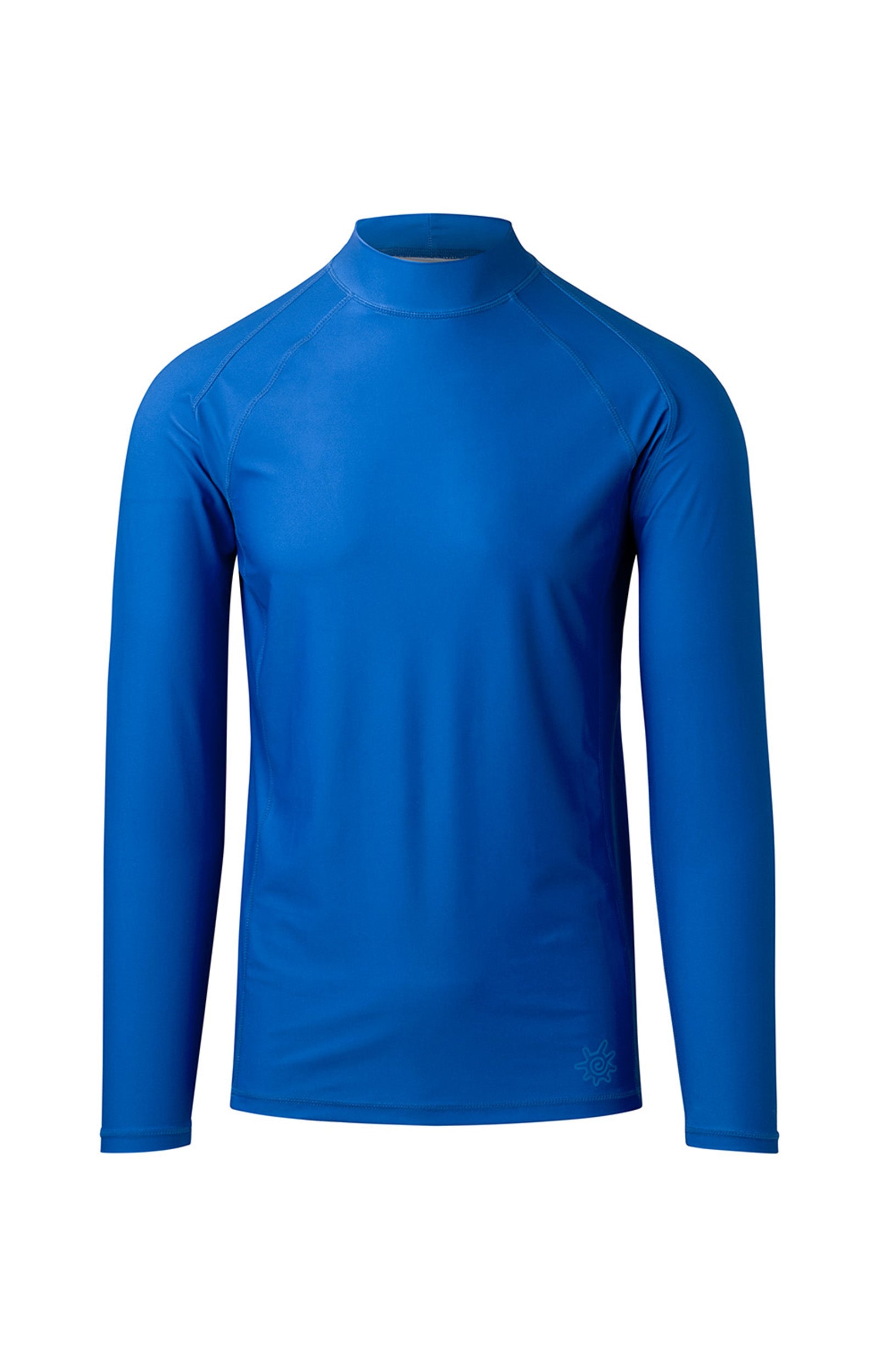 men's long sleeve active swim shirt in deep sea|deep-sea