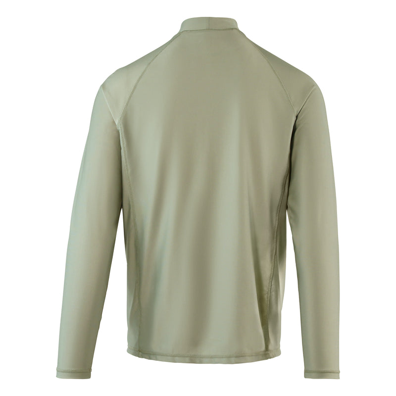 back view of mens ls active sun & swim shirt|lily-pad