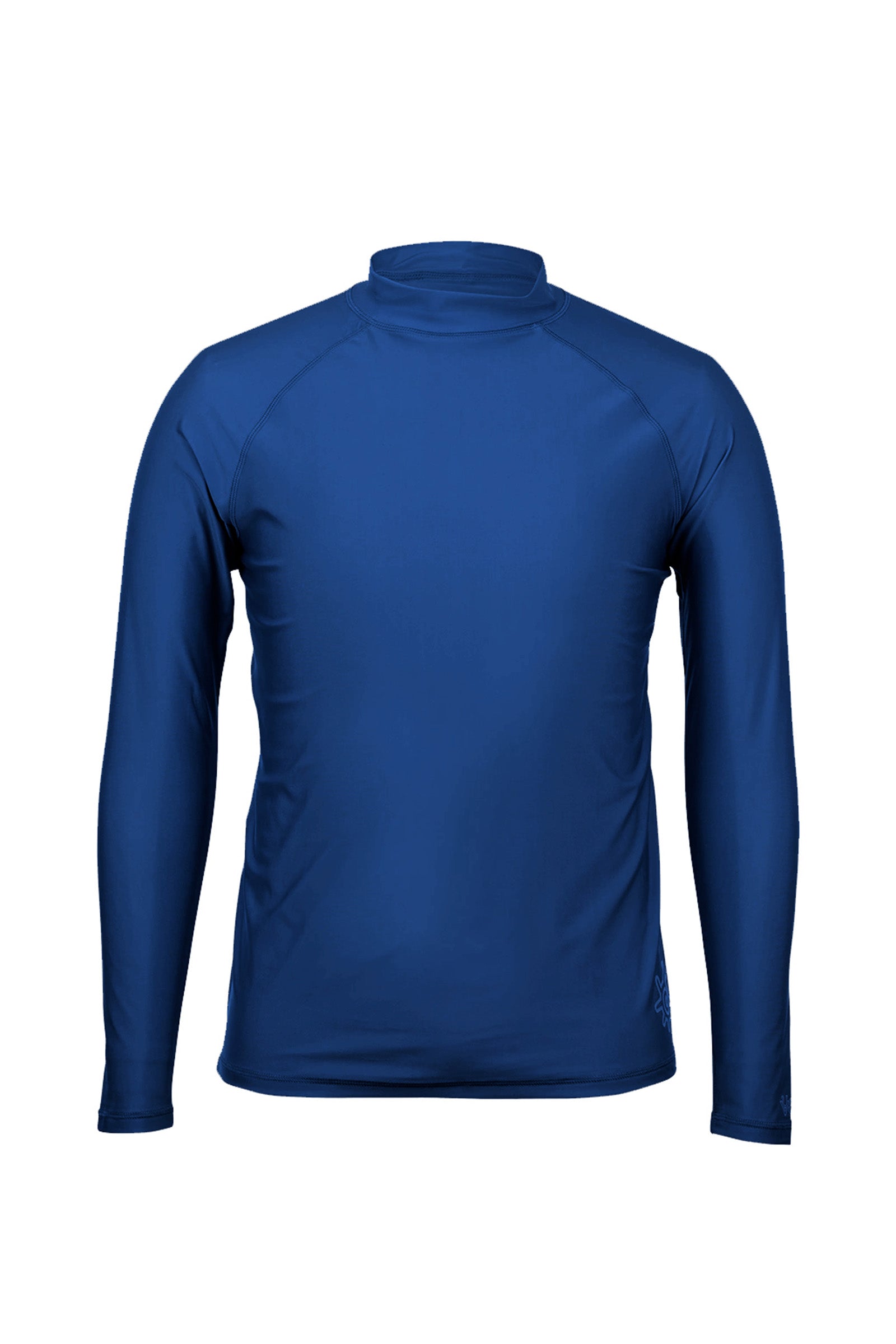 Men's long sleeve swim shirt in dark navy