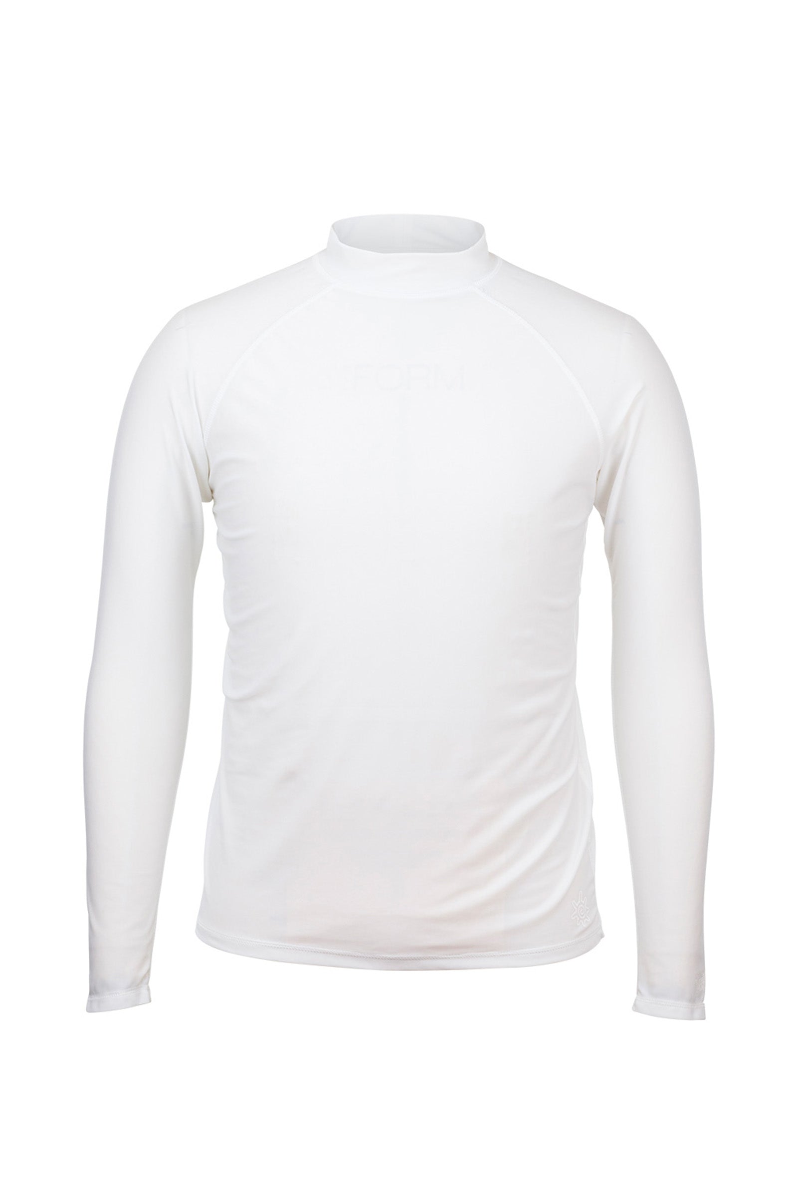 men's long sleeve swim shirt in white