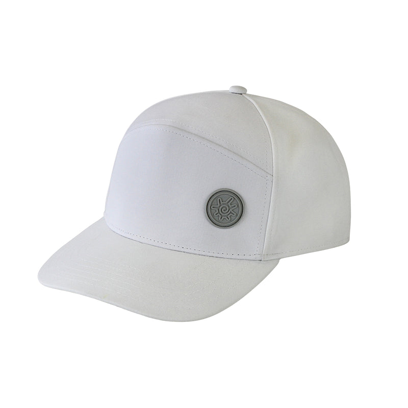 men's snapback hat in white|white