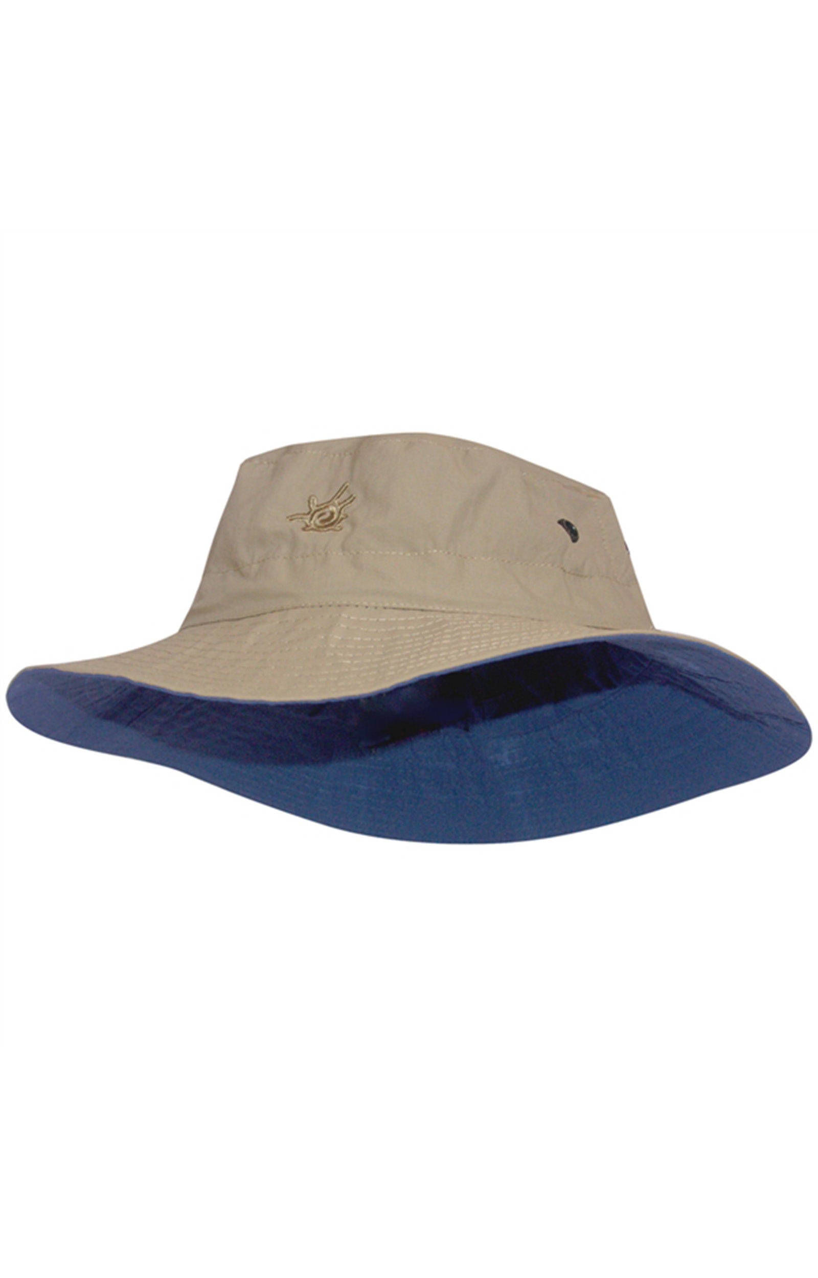 Men's Bucket Hat in Navy Tan|navy-tan