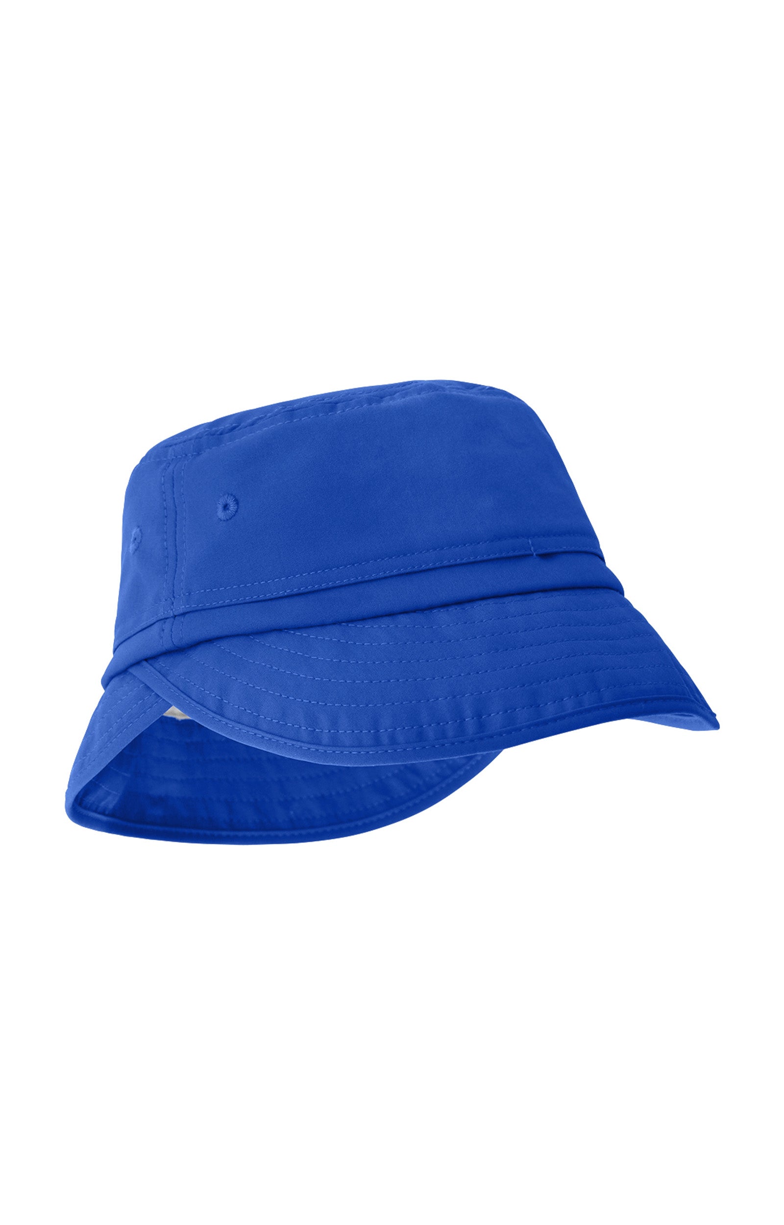kid's adjustable flap sun hat in deep sea|deep-sea
