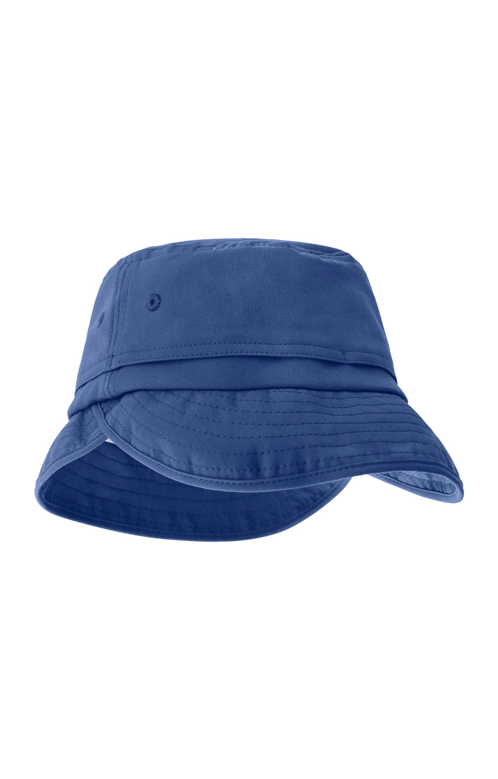 kid's adjustable flap sun hat in navy blue|navy-blue