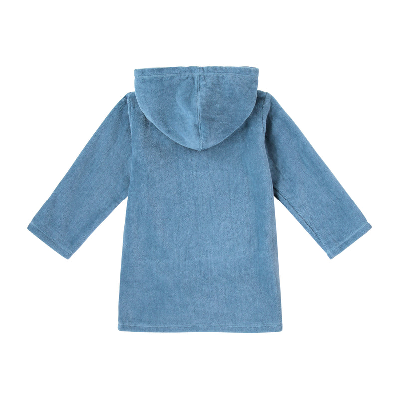back view of kids hooded terry beach cover up|baltic