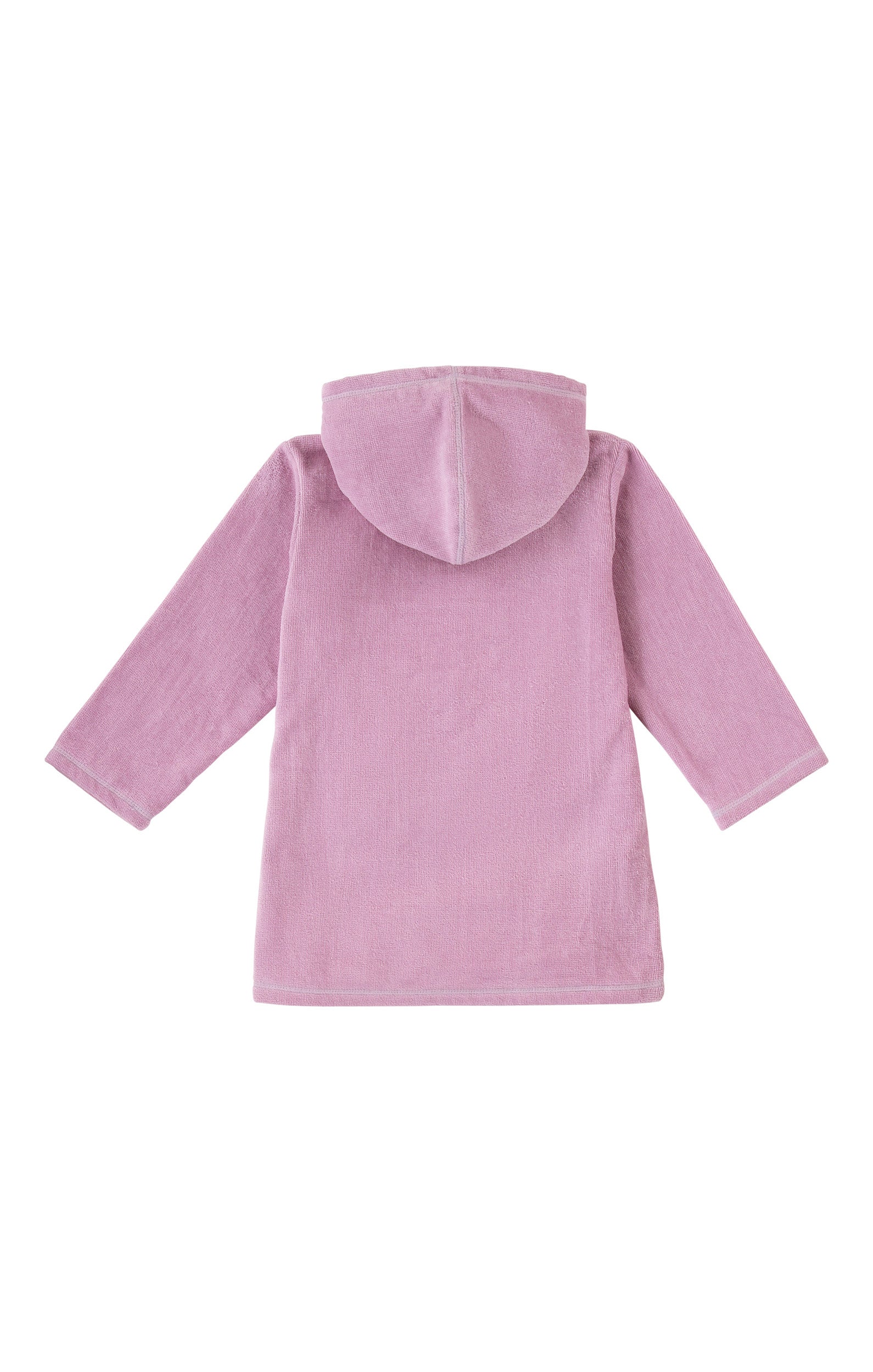 back view of kids hooded terry beach cover up|lotus