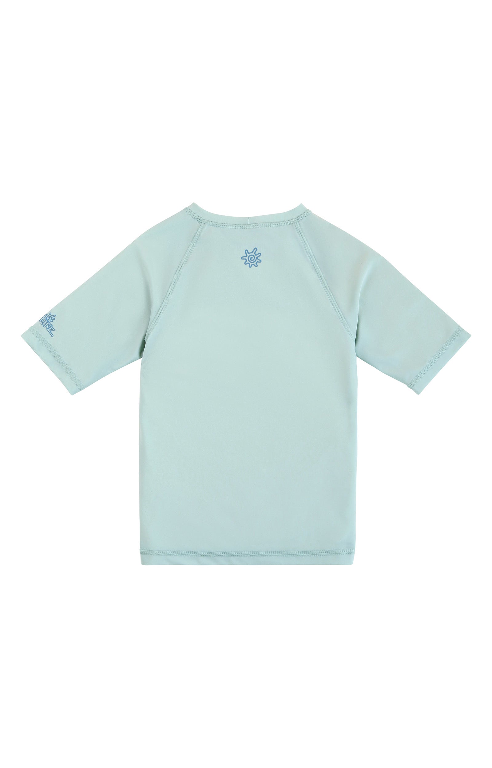 back view of kids crew sunny swim shirt in gliding rays|gliding-rays