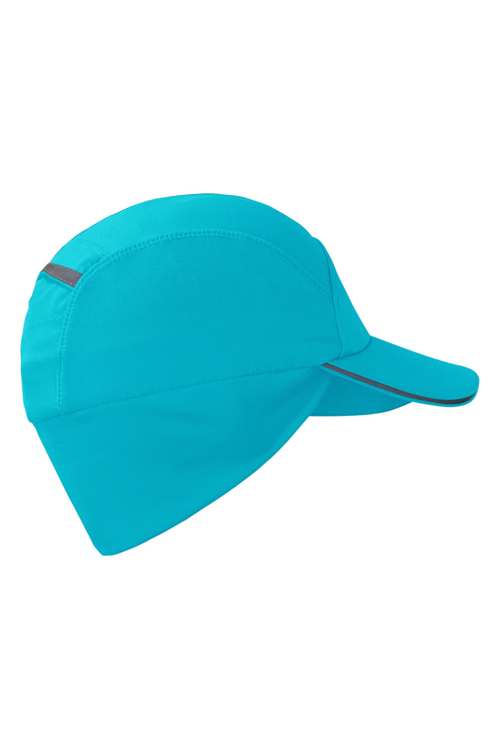 Side of the Kid's Active Fleece Hat in Scuba Blue|scuba-blue