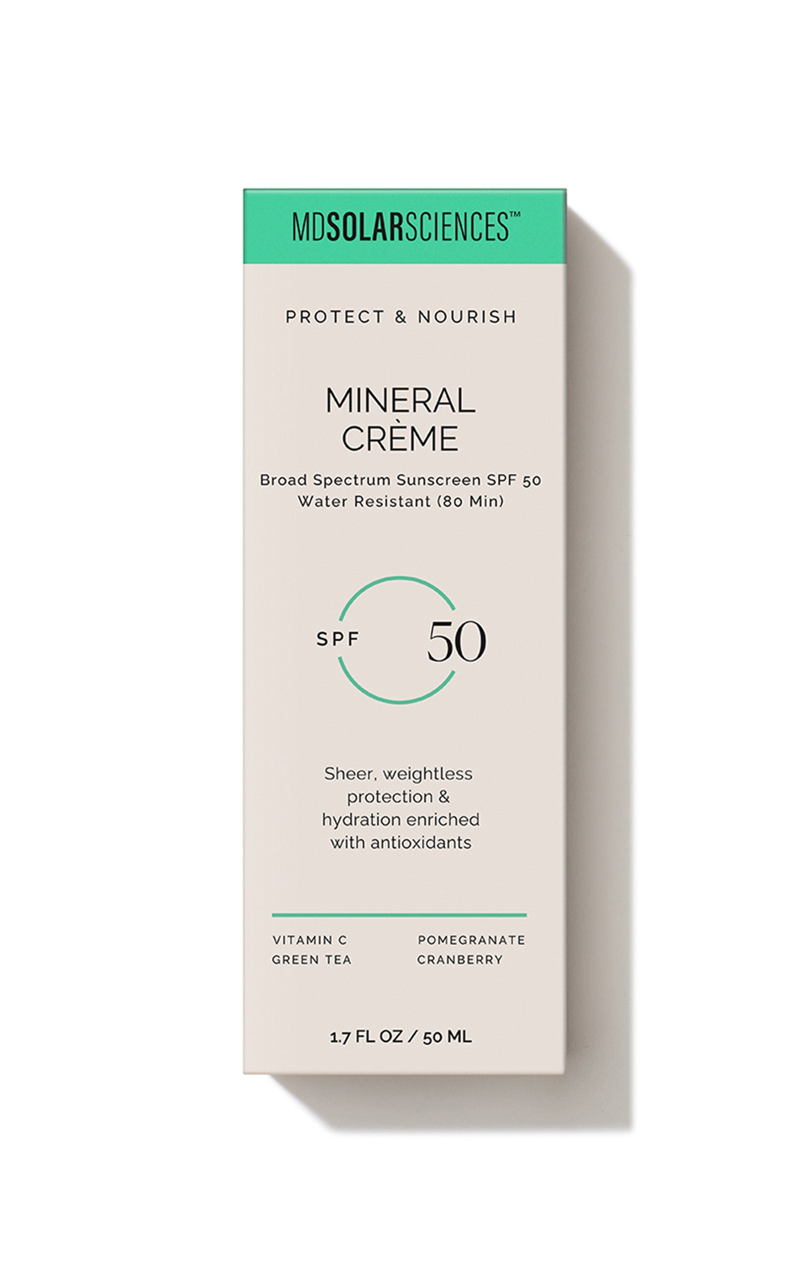 MDSolarSciences Mineral Creme - Face & Body Sunscreen - SPF 50+