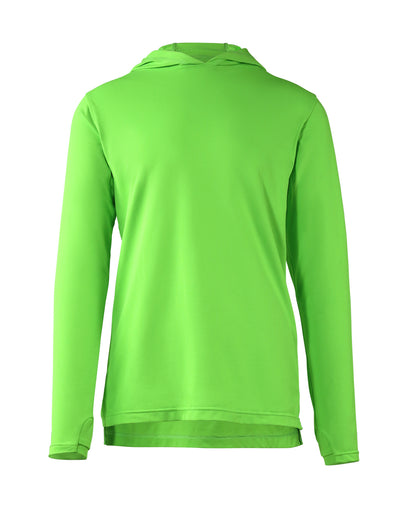 mens workwear sun performance hoodie in neon green|neon-green