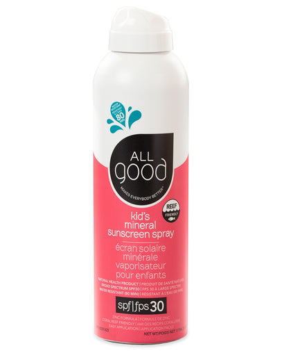 ALL Good Kids Mineral Sunscreen Spray - SPF 30+ (6 oz)