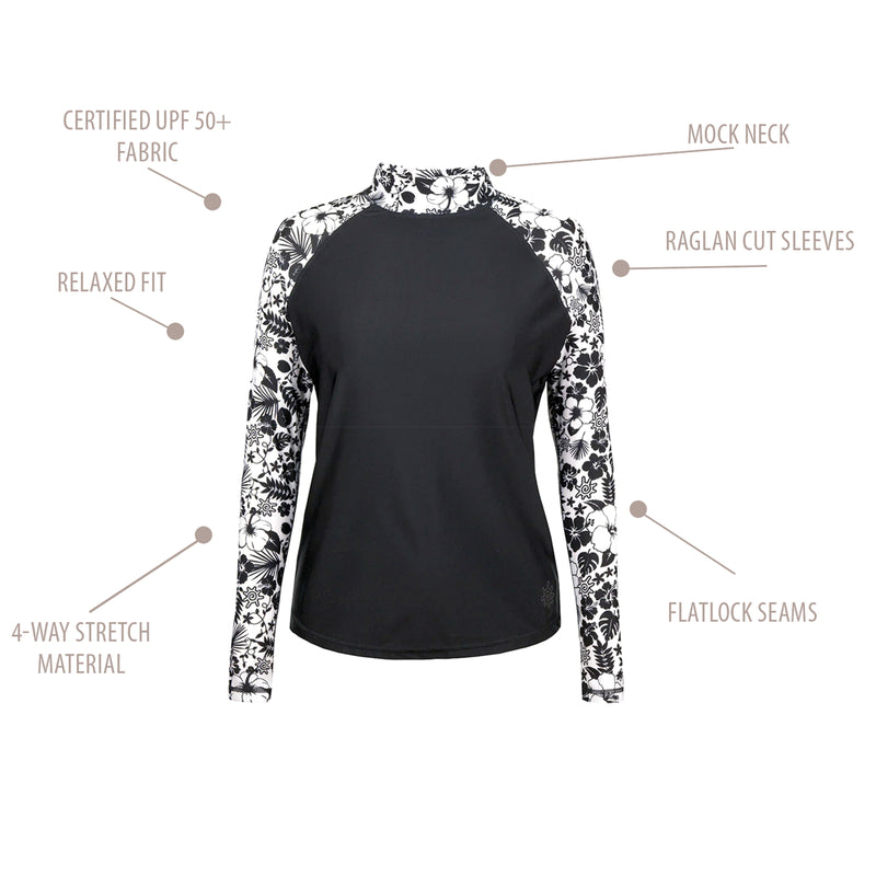 Women's Aloha Long Sleeve Sun & Swim Shirt