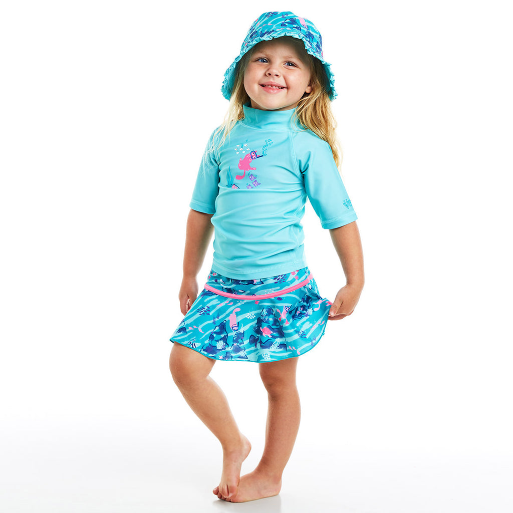 Girl's 3-Piece Matching Swimsuit Set | Certified UPF 50+ – UV Skinz®