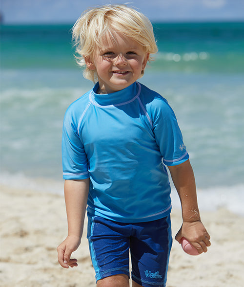 Boy's Swim Shirts with Sun Protection – UV Skinz®