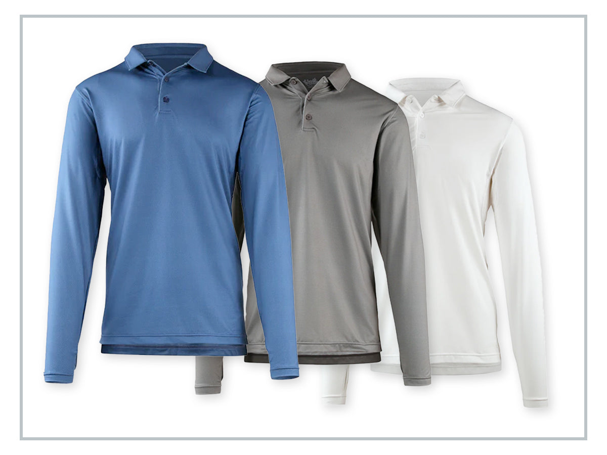 Man wearing UV Skinz clothing during outdoor adventure