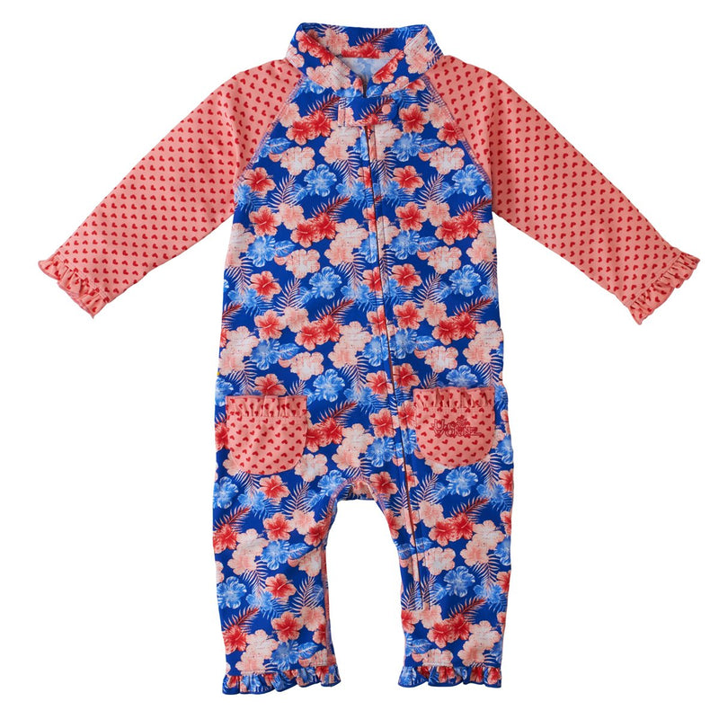  baby girl's swimsuit in americana flowers|americana-flowers