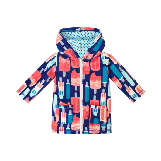Baby Girl s Hooded Terry Beach Cover Up Certified UPF 50 UV