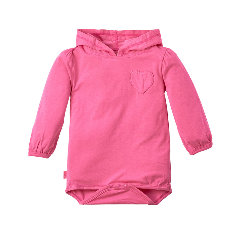 Baby Girl's Hooded Sunzie in Bubblegum|bubblegum