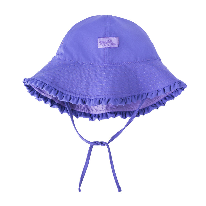 UV Skinz's baby girl's reversible sun hat in purple misty purple|purple-misty-purple