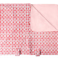 Sun protective car seat cover for babies in tie dyed pinks|tie-dyed-pinks
