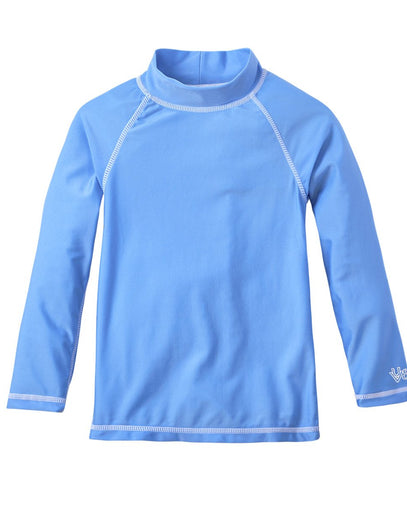 baby long sleeve swim shirt in ocean blue|ocean-blue