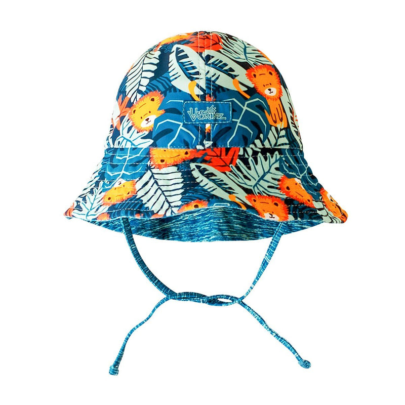 Baby Boy's Reversible Sun Hat in Jungle Lion|jungle-lion