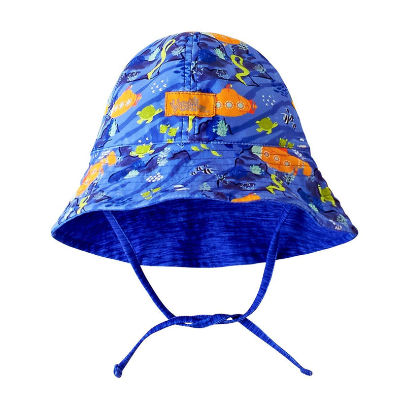 Baby Boy's Reversible Sun Hat in Under the Sea|under-the-sea