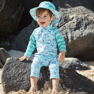 Baby boy's swim hat in playful panda|playful-panda
