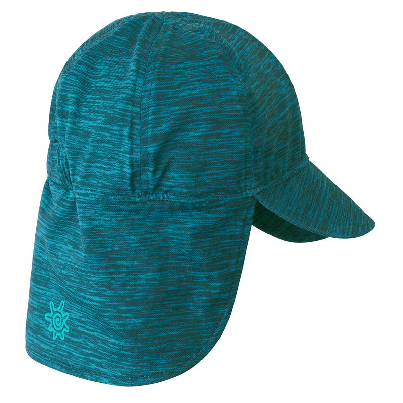 Back View of the Baby Boy's Swim Flap Hat in Gone Fishing|gone-fishing