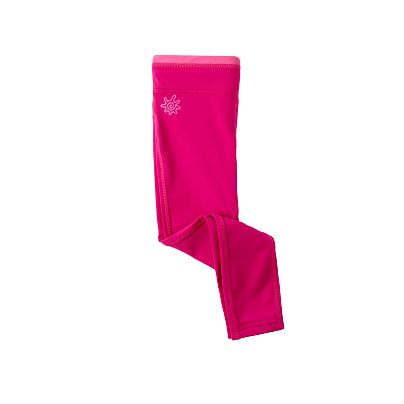 close up of the girls swim tights in hot pink|hot-pink