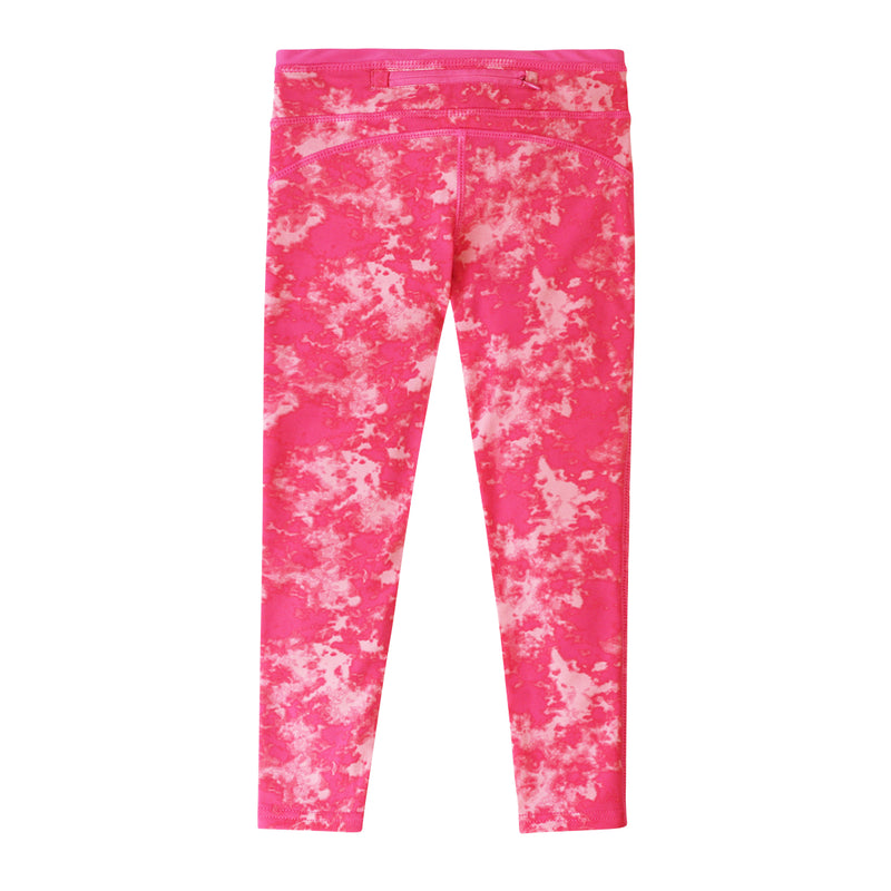 back of the girls swim tights in bubblegum tie dye|bubblegum-tie-dye