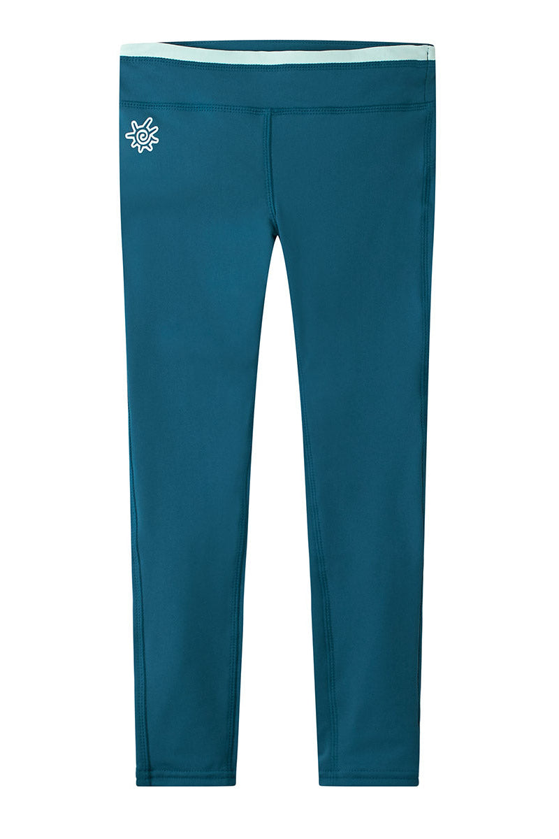 girls swim tights in dark teal|dark-teal
