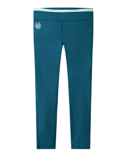 girls swim tights in dark teal|dark-teal