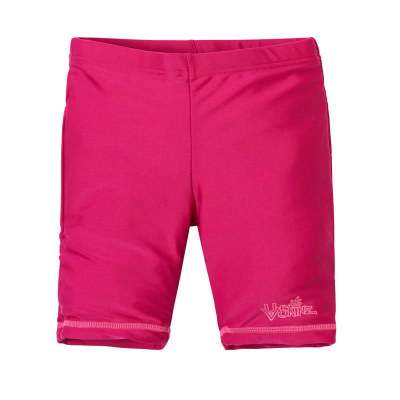 Girl's swim shorts in hot pink|hot-pink
