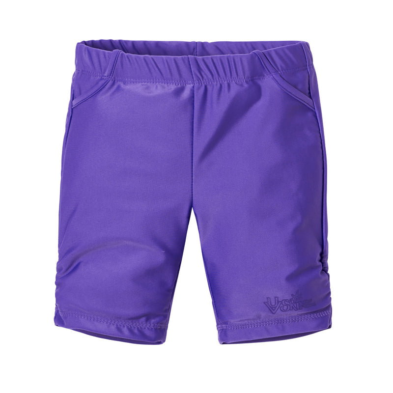 Girl's swim shorts in purple|purple