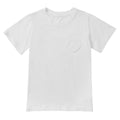 girl's UPF t-shirt in white|white