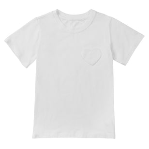 girl's UPF t-shirt in white|white
