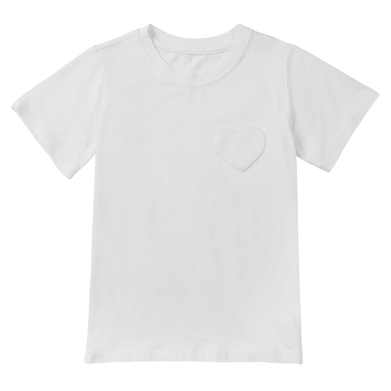 girl's UPF t-shirt in white|white