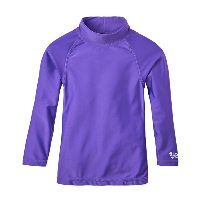 Kid's long sleeve swim shirt in purple|purple