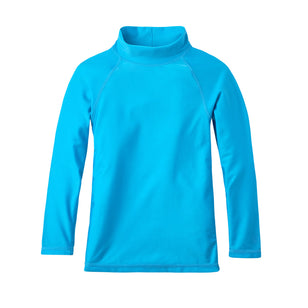 Kid's long sleeve swim shirt in aqua|aqua