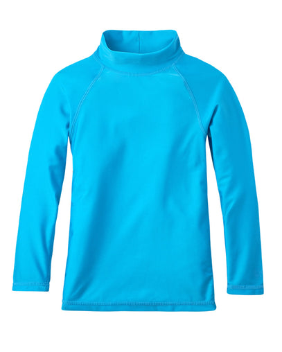Kid's long sleeve swim shirt in aqua|aqua