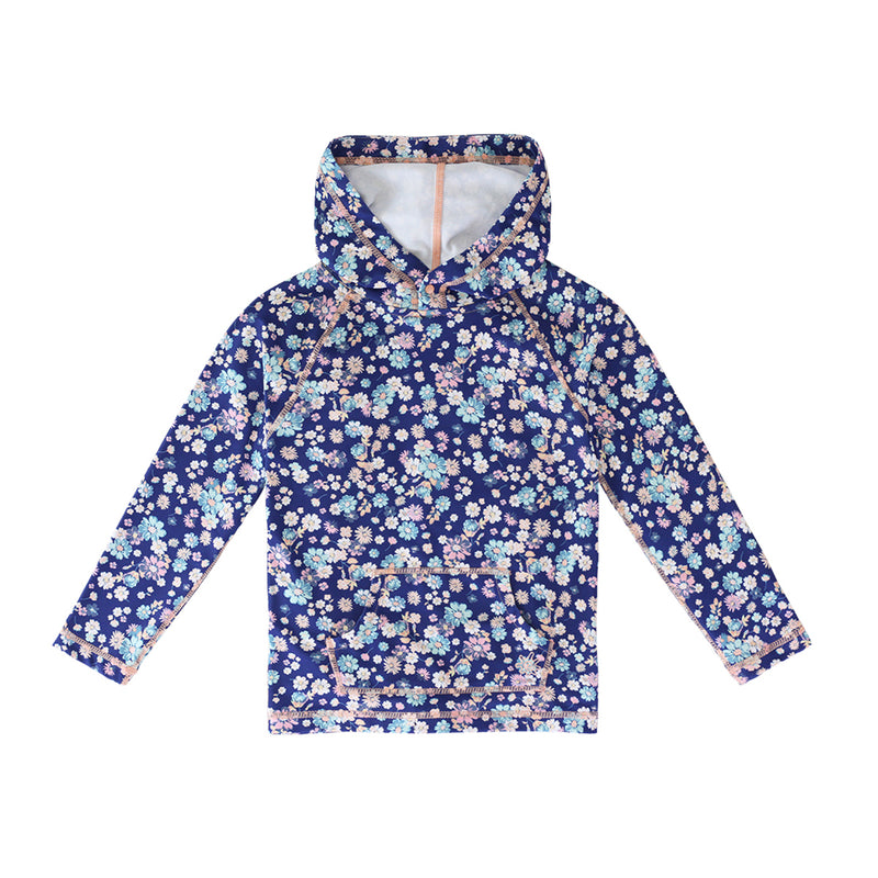 girls pullover hoodie in country bloom|country-bloom