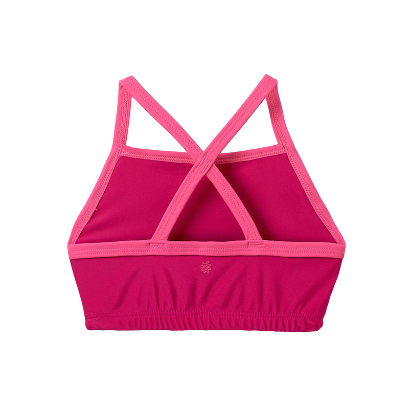 back of the girls bikini top in hot pink bubblegum|hot-pink-bubblegum