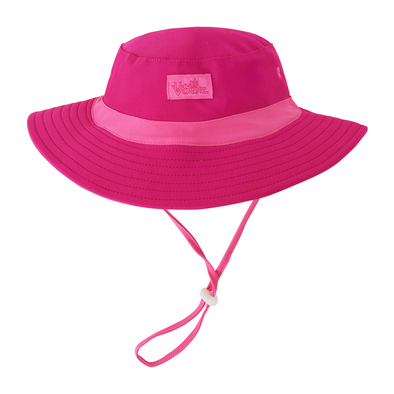 UV Skinz's girl's swim hat in hot pink bubblegum|hot-pink-bubblegum