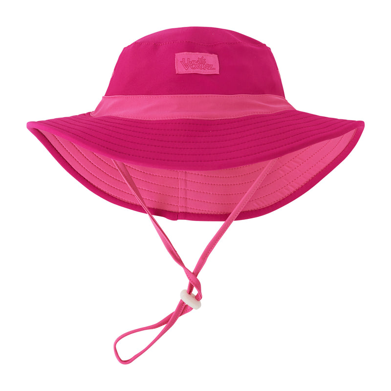 UV Skinz's girl's swim hat in hot pink bubblegum|hot-pink-bubblegum